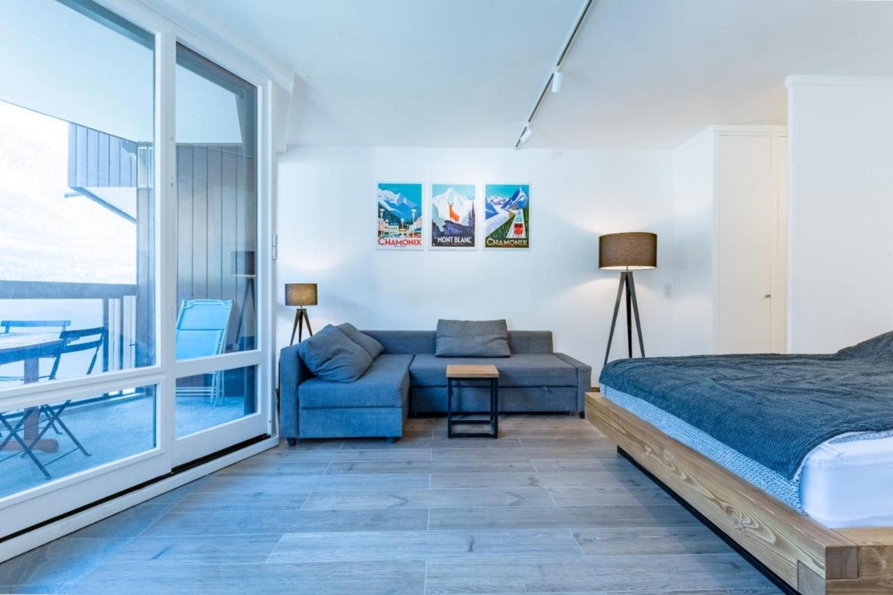 Charming Studio With Balcony And View In 샤모니 외부 사진